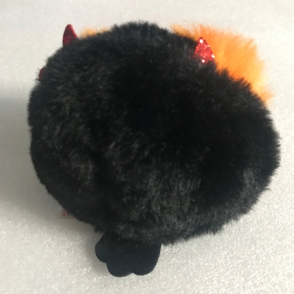 Ty Puffies (Beanie Balls) - WHODINI the 2023 Halloween Orange Owl (3 inch) - Picture 15 of 16